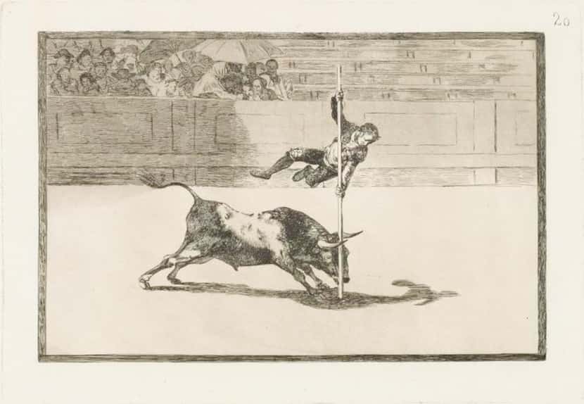 
The etching and aquatint La Tauromaquia reveals the agility and audacity of the bullfighter...