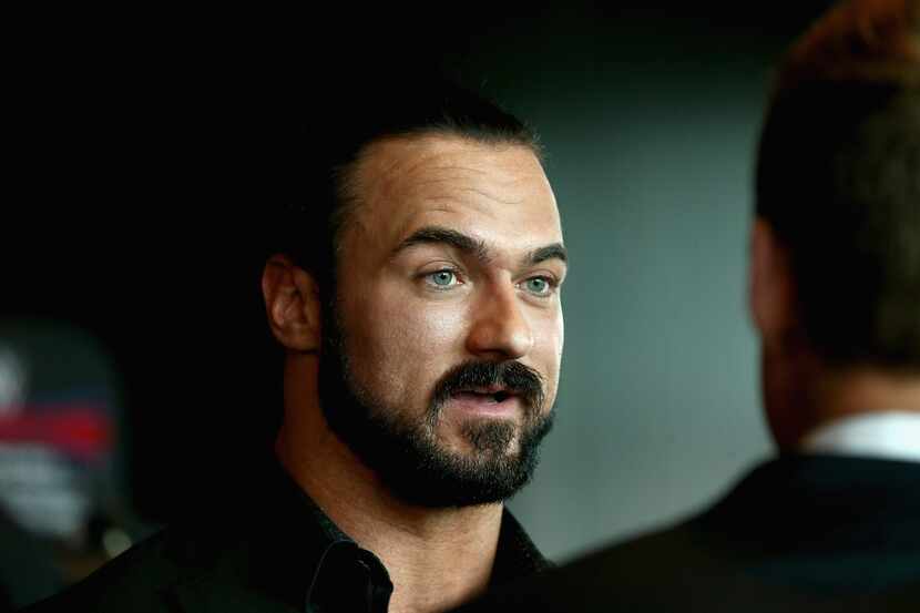 Drew McIntyre speaks during a WWE Downunder media opportunity at Crown Entertainment Complex...