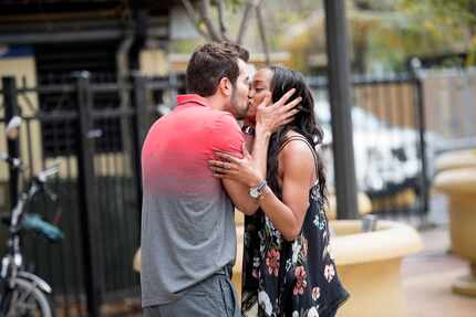 Rachel Lindsay and Bryan Abasolo just casually locking lips somewhere in his hometown of Miami.