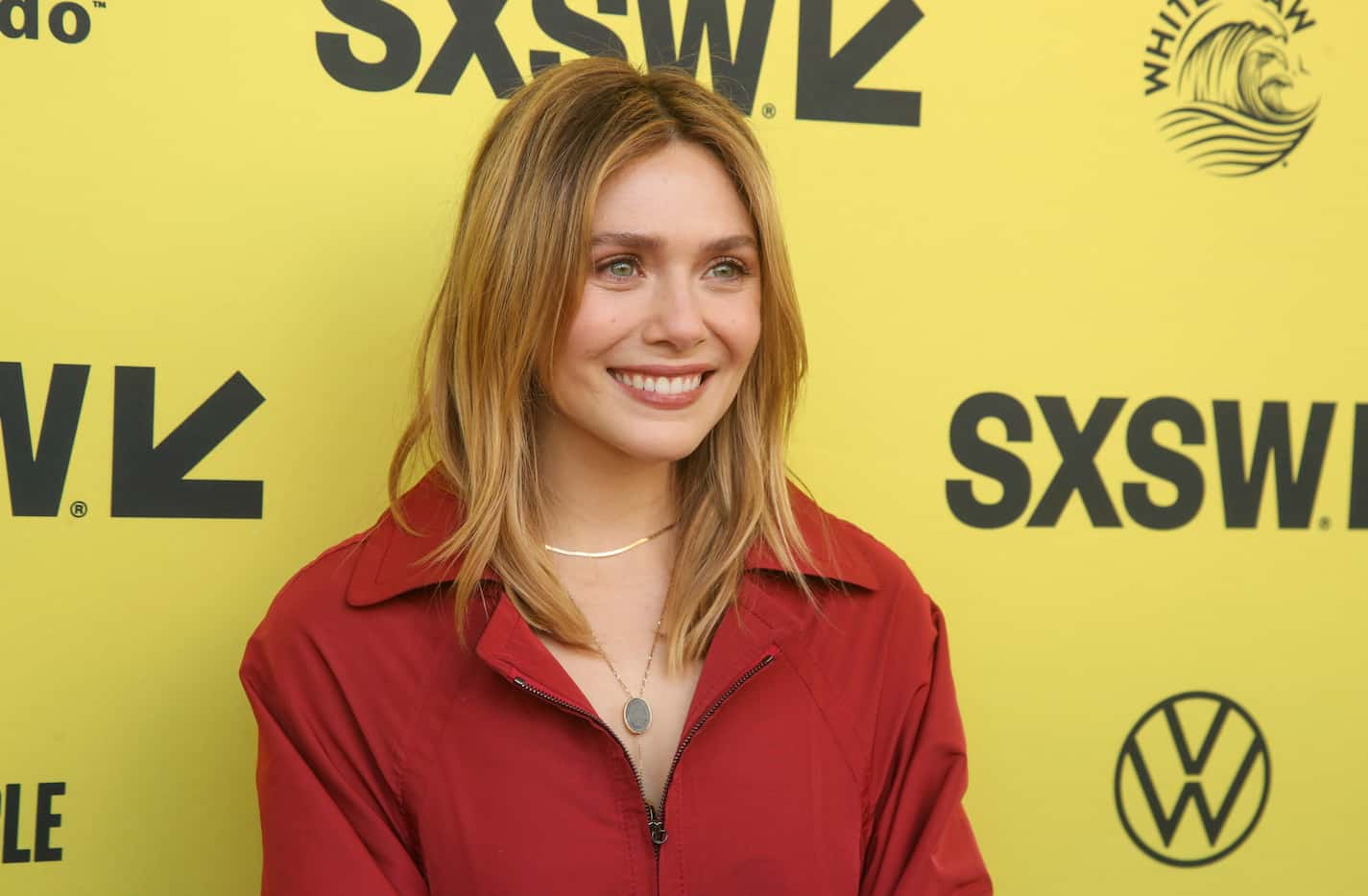 Elizabeth Olsen arrives for the world premiere of "Love & Death," during the South by...