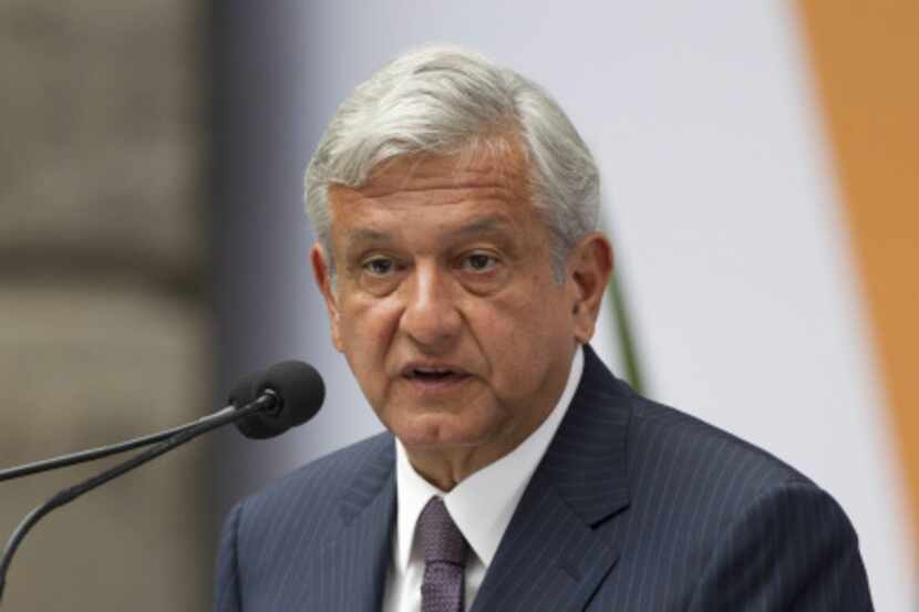 Manuel Lopez Obrador, presidential candidate for the Democratic Revolution Party (PRD),...