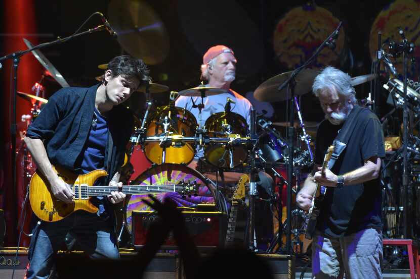 John Mayer, Bill Kreutzman and Bob Weir of Dead & Company In Concert at Madison Square...