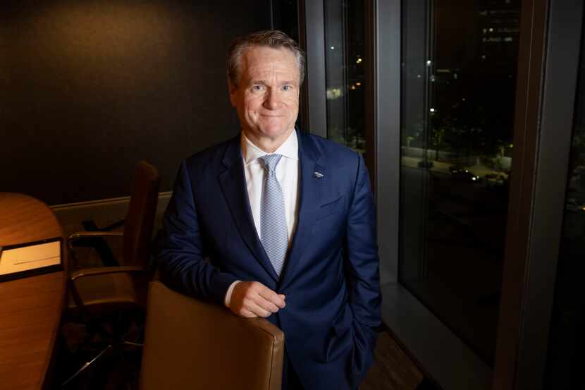 Bank of America CEO Brian Moynihan said as long as the population and economy in North Texas...