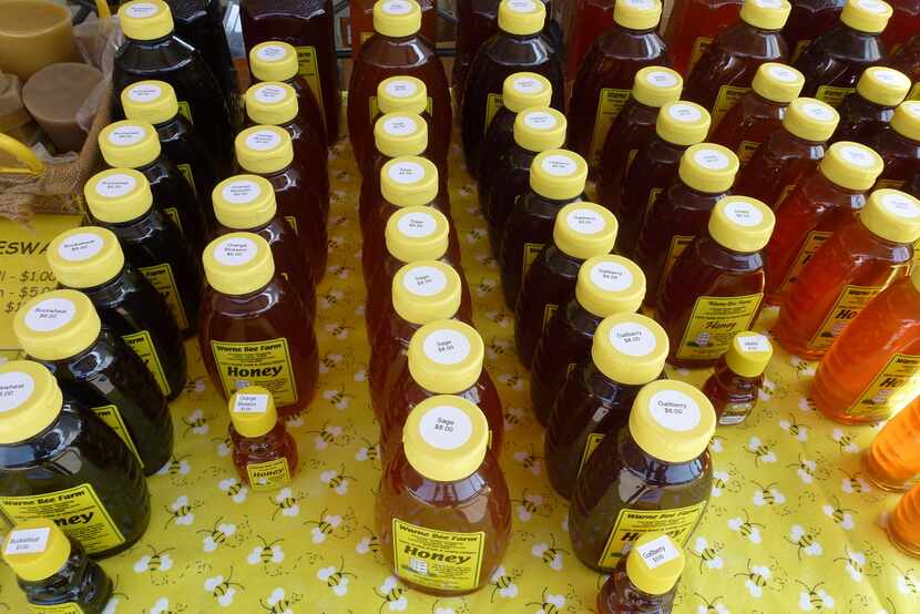 Warne Bee Farm in Anna makes several flavored raw, unfiltered honeys and sells at West Plano...