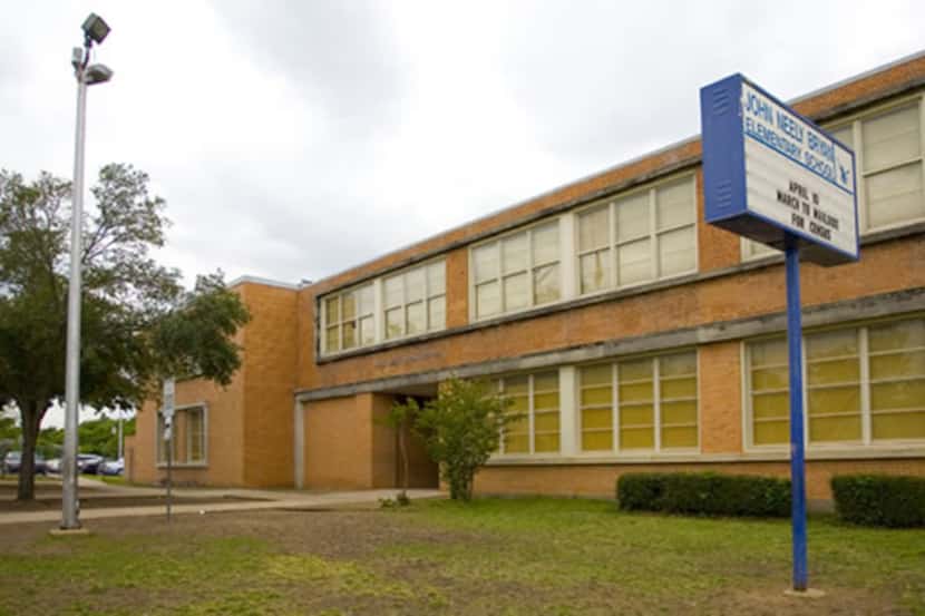 John Neely Bryan Elementary in east Oak Cliff was the scene of a violent confrontation...
