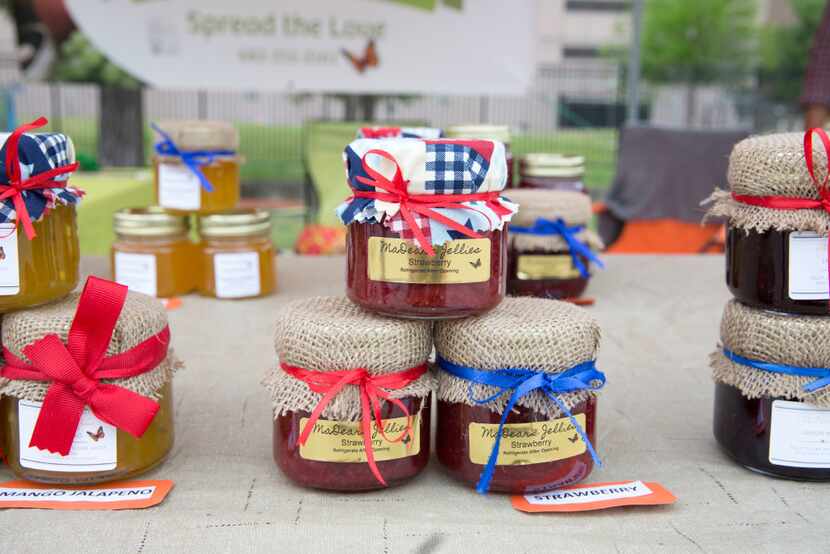 MaDear's Jellies is one of the vendors at the opening day of St. Michael's Farmers Market in...
