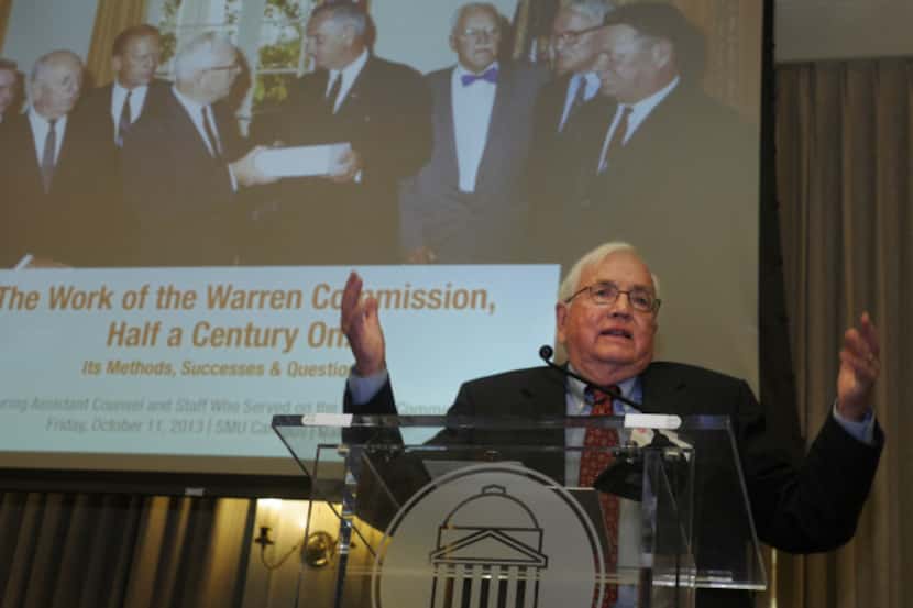 Warren Commission staff member W. David Slawson spoke about Lee Harvey Oswald at a symposium...