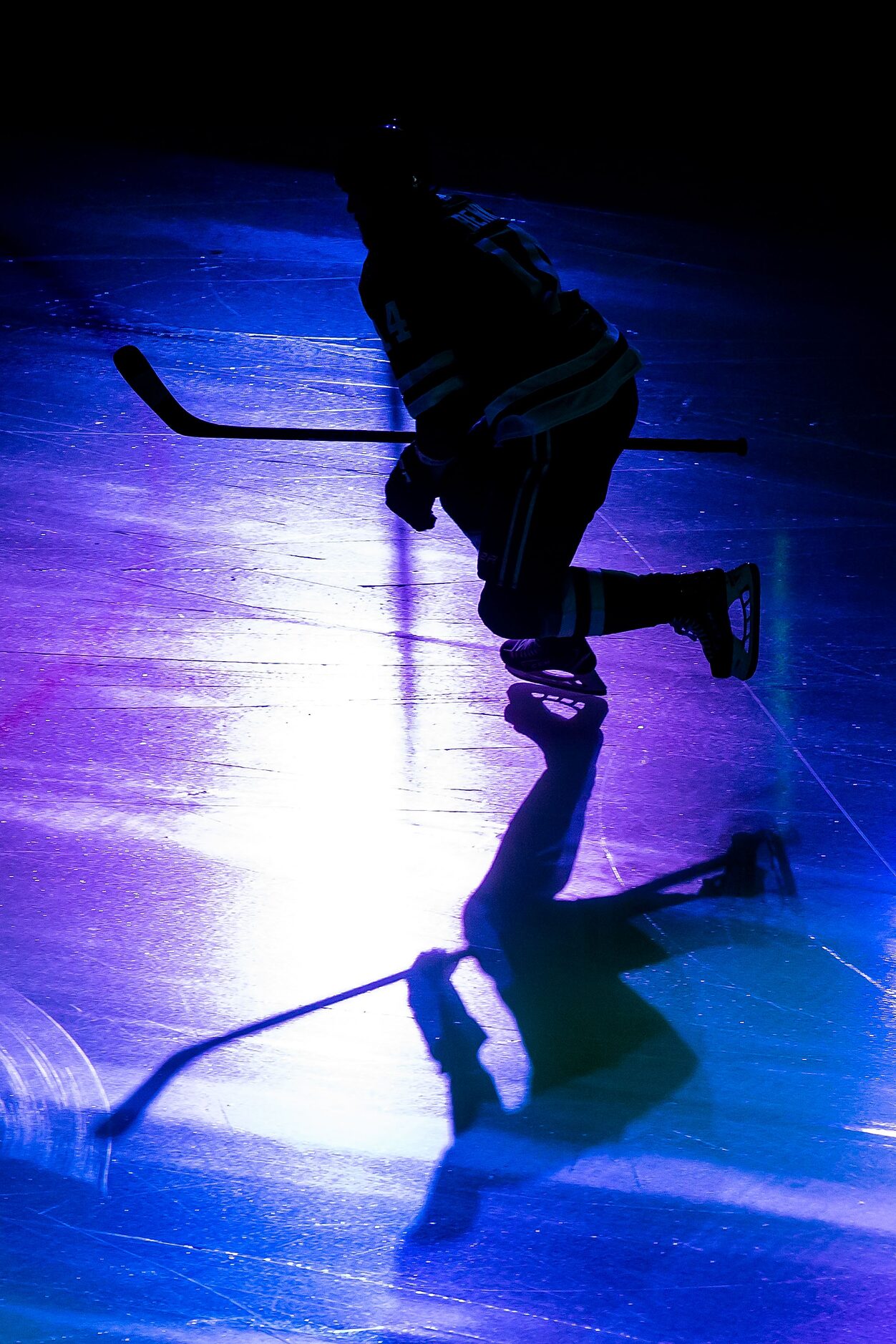 Miro Heiskanen (4) of the Dallas Stars skates against the Tampa Bay Lightning during Game...