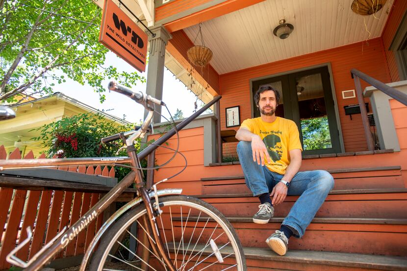 Javier Garcia del Moral, owner of The Wild Detectives bookstore and bar, poses for a...