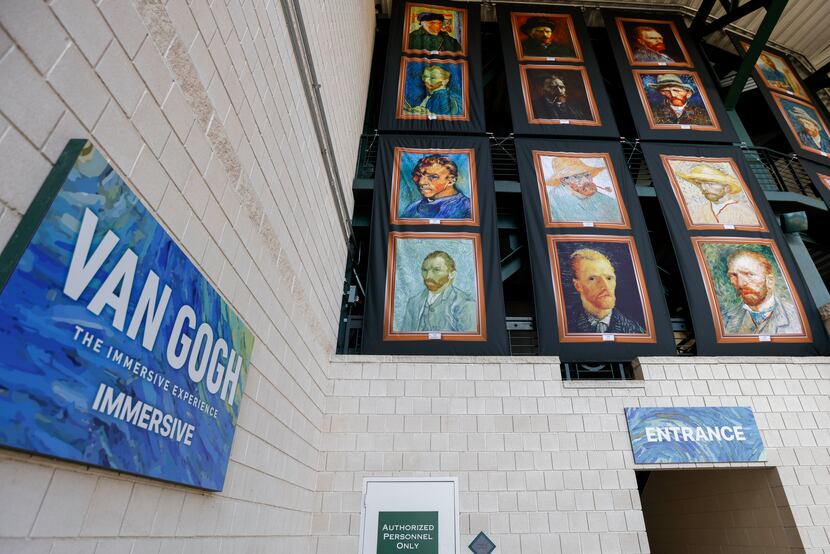 The entrance to Van Gogh: The Immersive Experience at Choctaw Stadium on Wednesday, Oct. 20,...