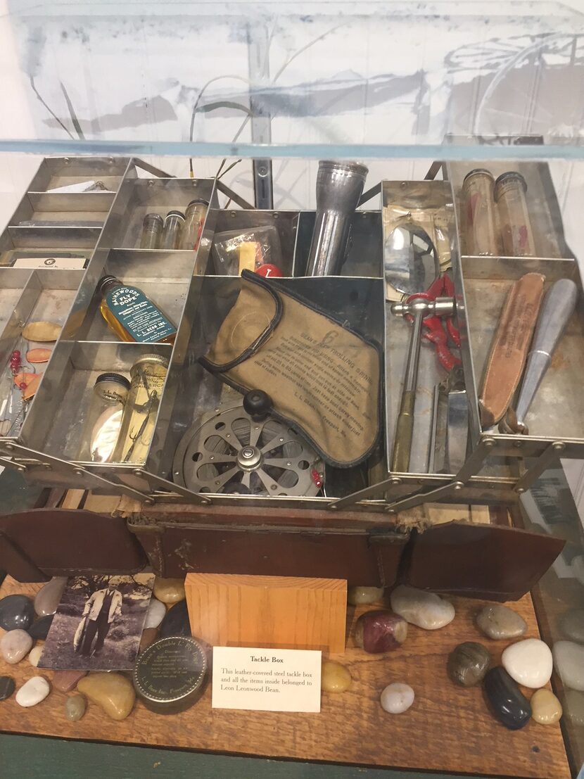 L.L. Bean's tackle box on display at L.L. Bean's flagship store in Freeport, Maine.