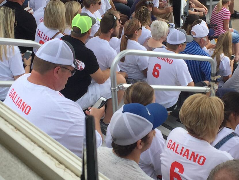 Many fans at Saturday's Forney vs. Mansfield Lake Ridge softball game wore shirts honoring...