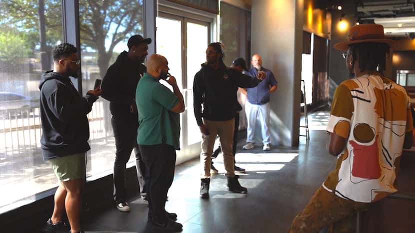 Pro Bowl Linebacker Matthew Judon (center) will open his first restaurant venture in Dallas...