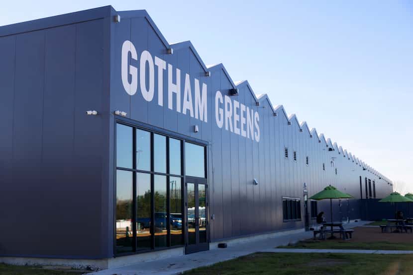 Exterior of the Gotham Greens indoor farm in Seagoville. 