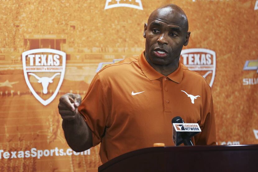 Texas football coach Charlie Strong has filled one of the vacancies on his staff with the...