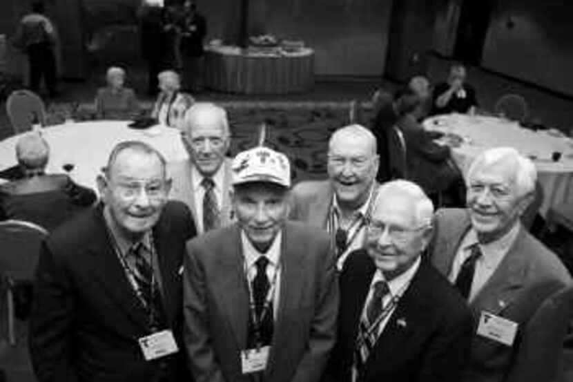  From left: Members of the Second Schweinfurt Memorial Association who visited Dallas this...
