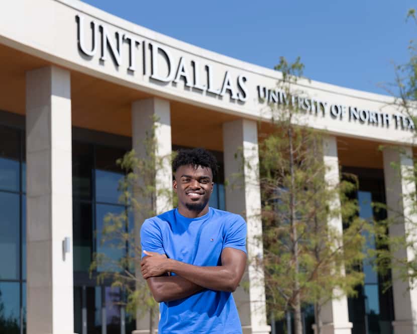 Malik Childs estudia en la Universidad del Norte de Texas.