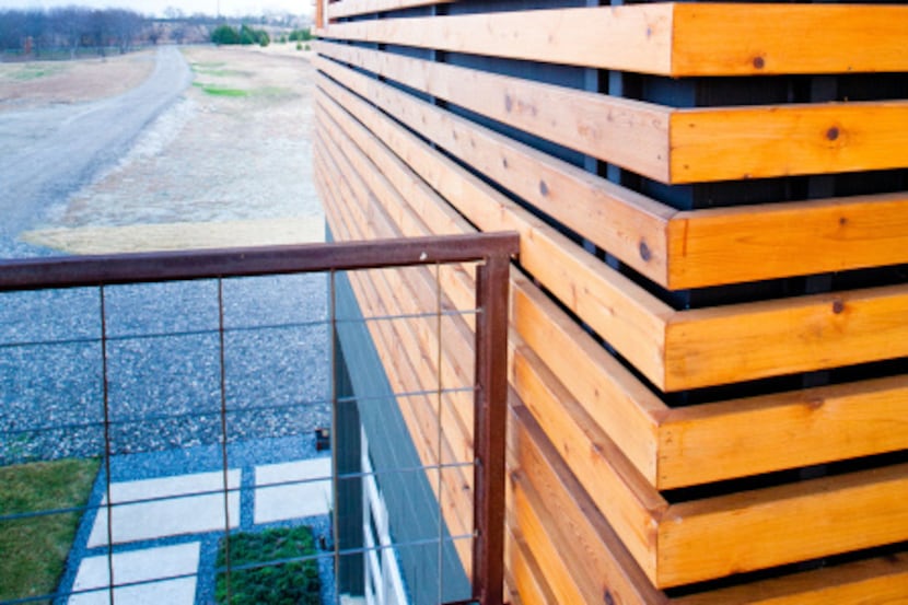 Tauri and Jonathan liked this wood-slat rain screen pictured on Houzz.com and had a similar...