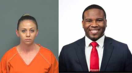 Amber Guyger (left) and Botham Jean