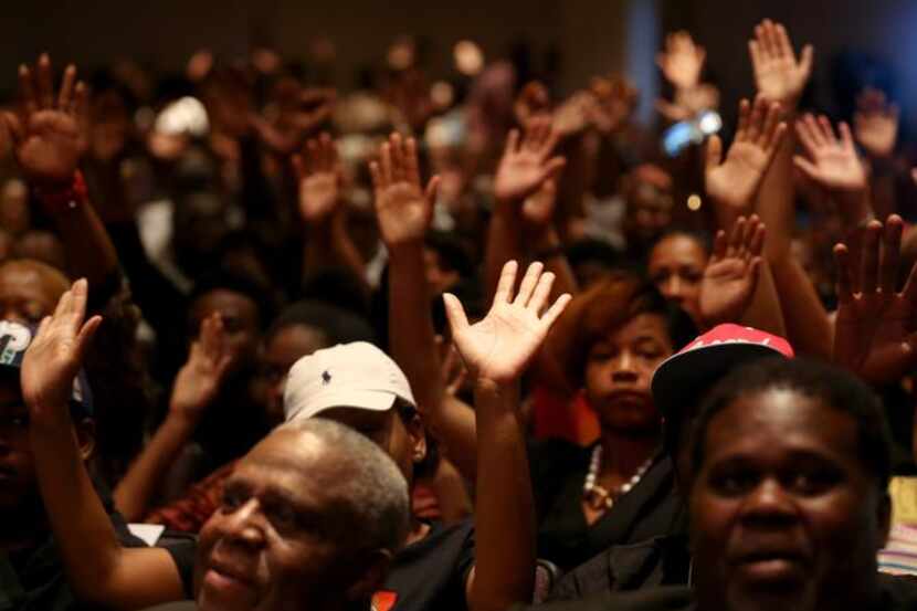
The Greater Grace Church in Ferguson, Mo., hosted a memorial for slain 18-year-old Michael...