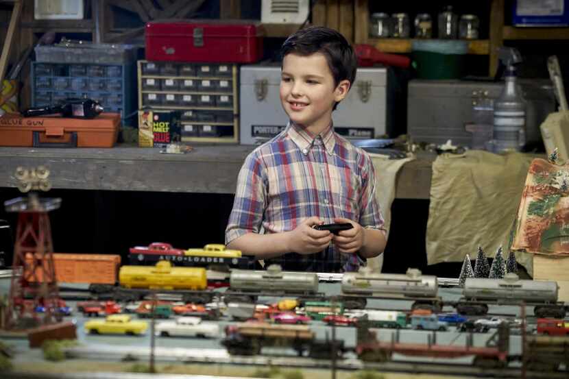 This image released by CBS shows Iain Armitage in a scene from Young Sheldon, premiering...