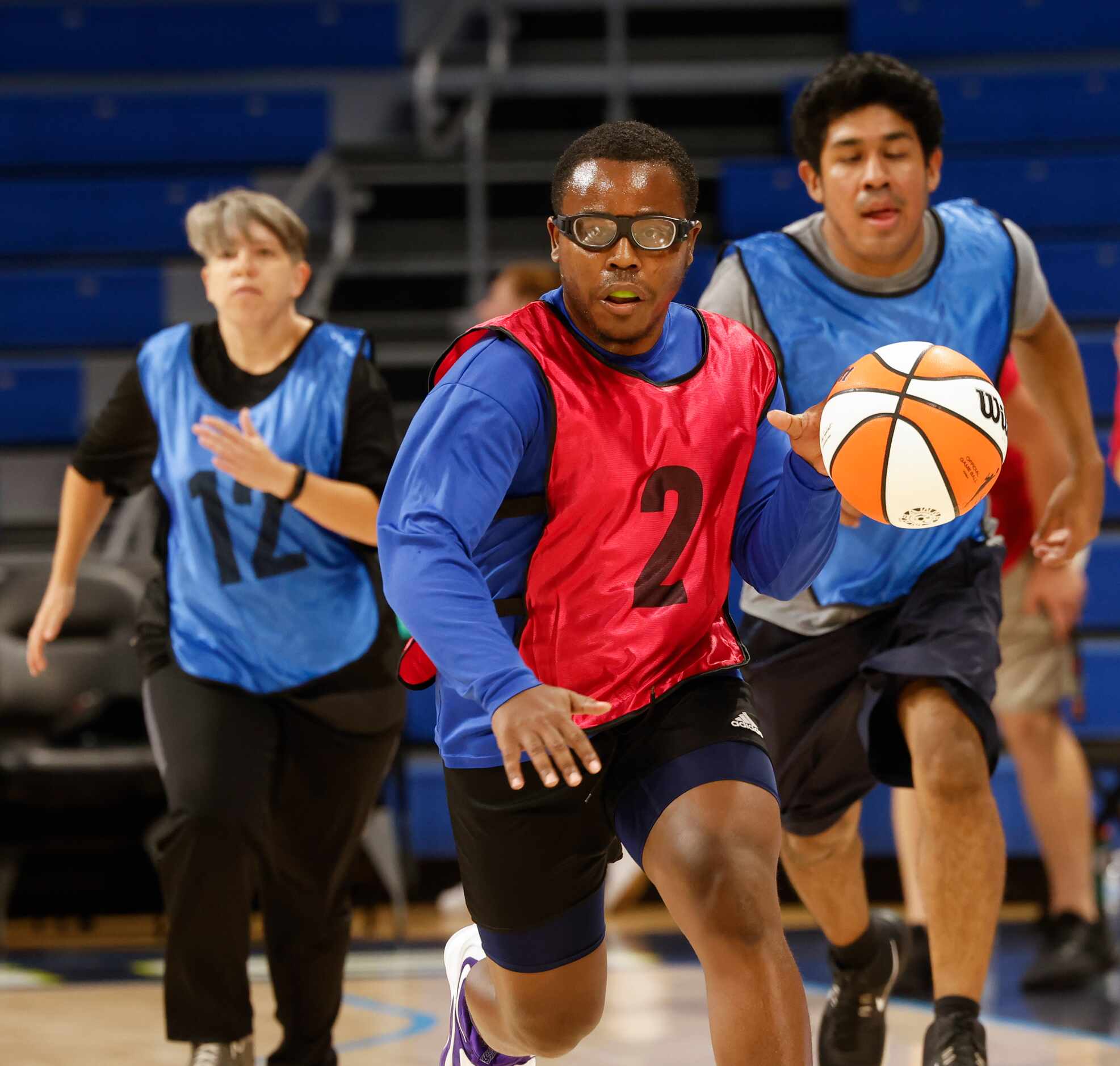 Team Marina’s Avant Reed (2) runs to the basket during the Unified Game hosted by the Dallas...