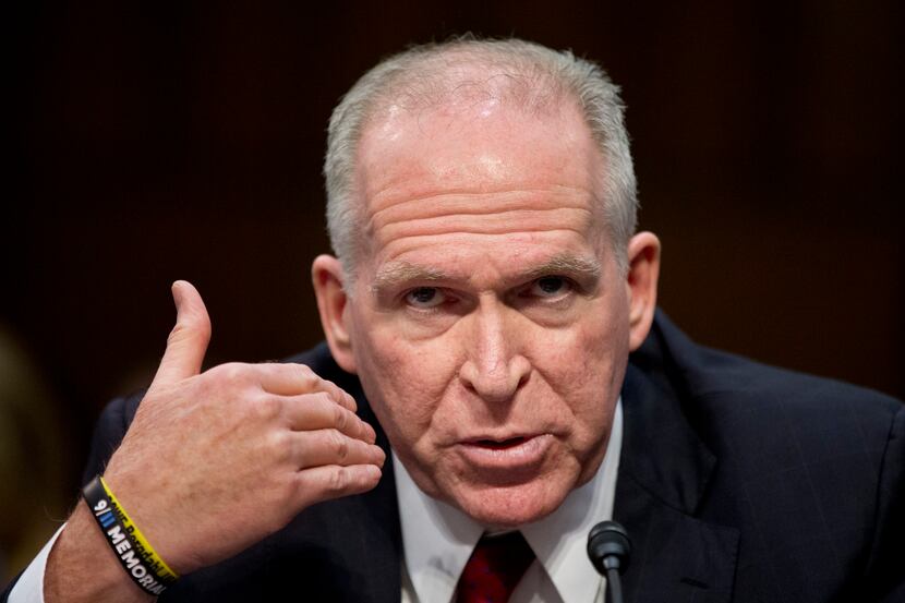 CIA director nominee John Brennan, testifies before a Senate Select Intelligence Committee...