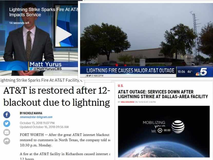 News reporter Jeff Mosier made a collage to show that news reports continued to report about...