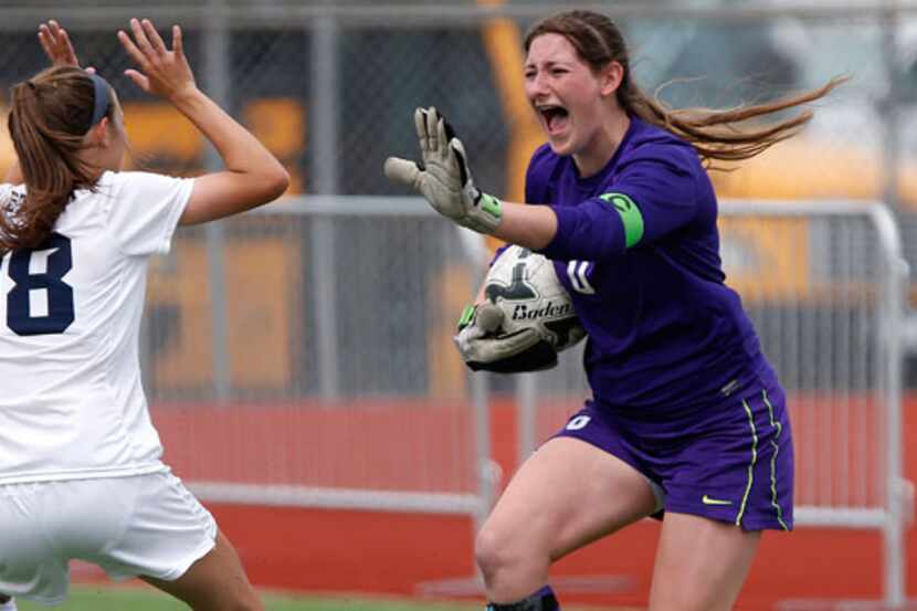 With time running out in the second period of overtime, Wylie East goalkeeper BrookeLynn...