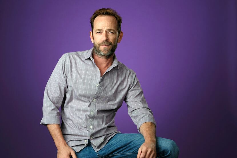 Luke Perry poses for a portrait during the 2018 Television Critics Association Summer Press...