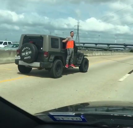 At one point, the video shooter shows the car's speedometer, which reads nearly 50 mph.