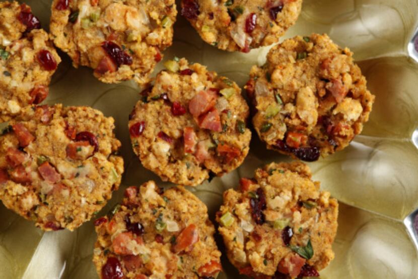 Chef T.J. Lengnick came up with Cranberry Andouille Cornbread Dressing, with a crunch in...