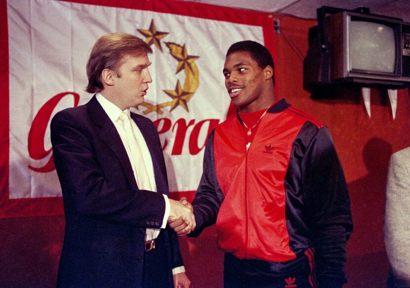  Back in 1984, Donald Trump was making deals with Herschel Walker, who signed with the New...