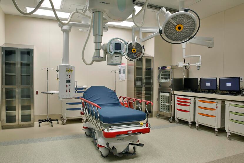 
Parkland Memorial Hospital’s move to new facilities such as this trauma resuscitation room...