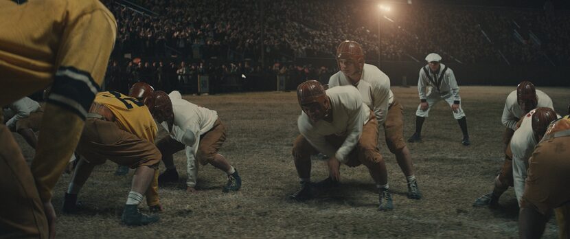 The Mighty Mites line up on offense against the Amarillo Sandies in a scene from the...