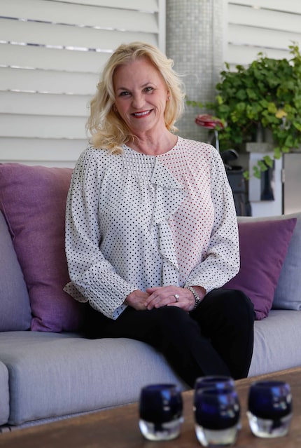 Melissa Reiff, CEO of The Container Store since 2016, posed at her home in Dallas on Dec. 9....