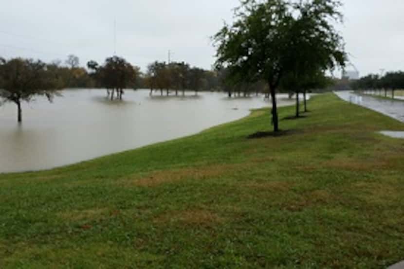  Flooded area in Irving.