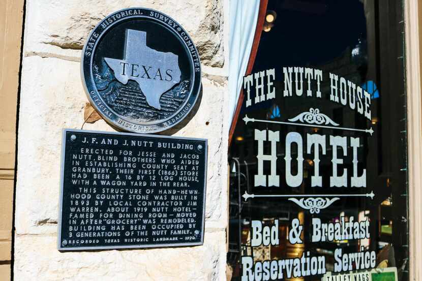 The historic Nutt House hotel in Granbury burned in a fire early Thursday.