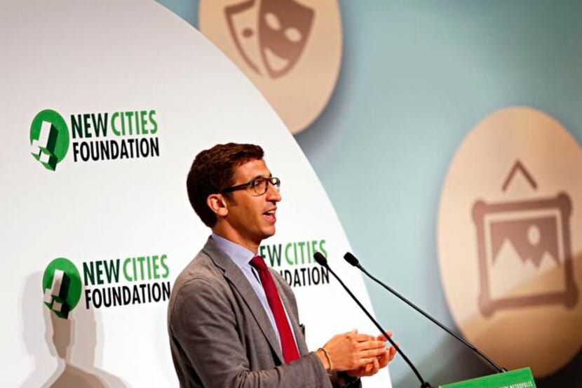 
Mathieu Lefevre, executive director of the New Cities Foundation, says Dallas needs to...