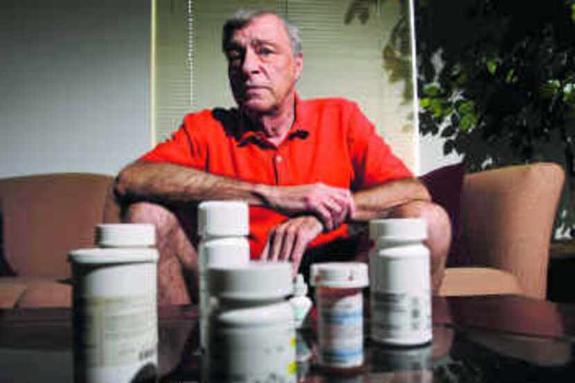  John Lair of Dallas is one of an estimated 68,000 Texans who order drugs from online...