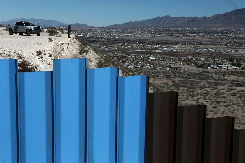 This Jan. 25, 2017, photo shows the border between Anapra, Mexico, and Sunland Park, N.M....