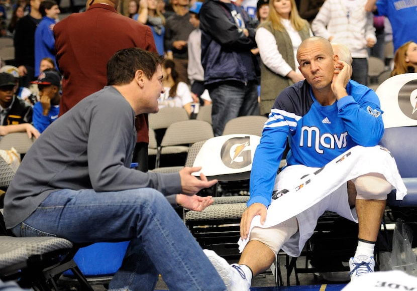 Dec 26, 2011; Dallas, TX, USA; Dallas Mavericks point guard Jason Kidd (2) listens to advice...