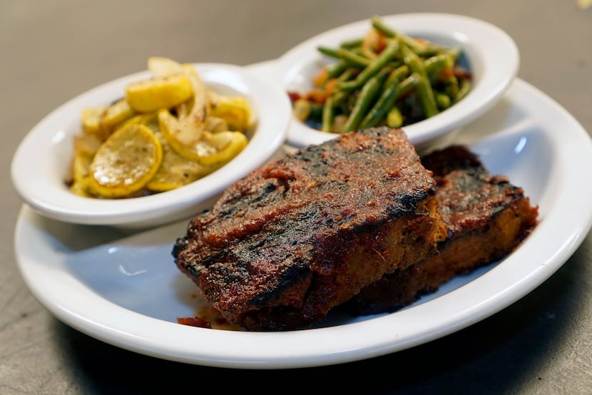 The Mockingbird Diner served dishes like meatloaf, green beans and squash.