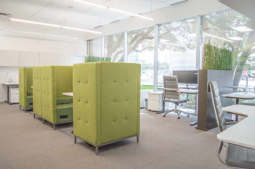 WorkSuites' new North Dallas location has more socially distanced work areas.