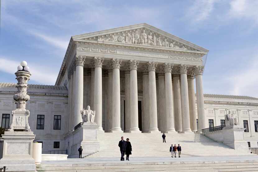 In this Jan. 25, 2012, file photo, the Supreme Court Building is seen in Washington. The...