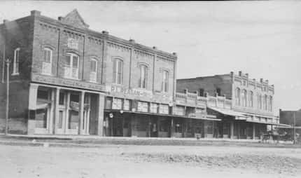 The west side of the Garland Square, pre-automobile. The property currently being restored...