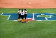 General high school softball photo.