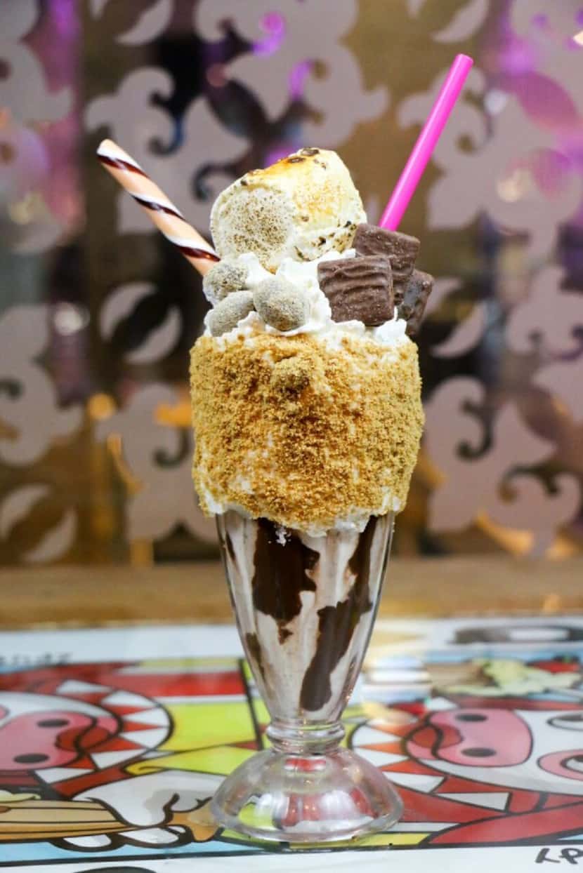 Holstein's Shakes & Buns specializes in boozy, adult milkshakes with kid-themed flavors like...