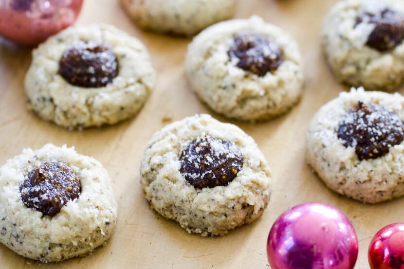 Brown butter fig thumbprint cookies