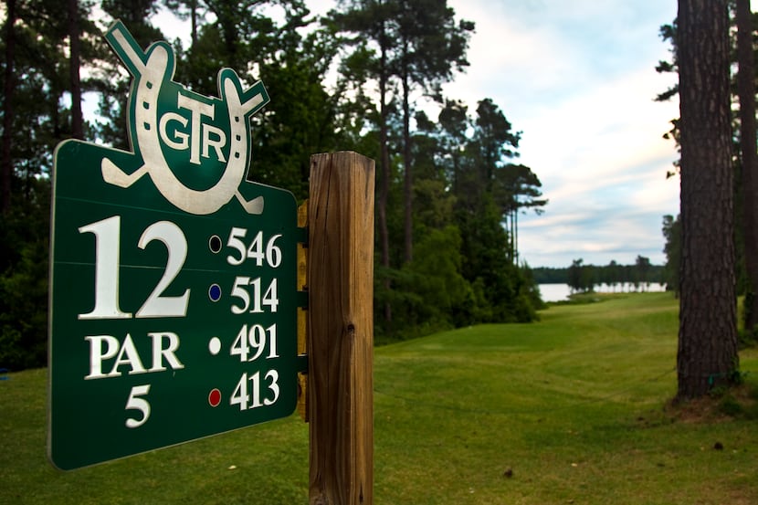 Hole 12 marker at Texarkana Golf Ranch.